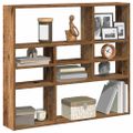 vidaXL Nástenná polička Old Wood 90x16x78 cm Engineered Wood
