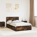 vidaXL Rám postele Dymová dub 135 x 190 cm Inžinierske drevo