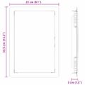 vidaXL Access Panel Biela 33,5 x 23 x 3 cm Oceľ