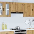 vidaXL Kuchynská nástenná skrinka Porto, dub artisan, kompozitné drevo