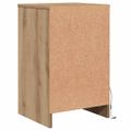 vidaXL LED nočný stolík dub artisan 38 x 34 x 61 cm Kompozitné drevo