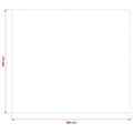 vidaXL Uterák na stôl 5 ks Obdĺžnikový Krémovo biela 140 x 160 cm