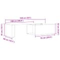 vidaXL Konferenčný stolík Artisan Dub 150x50x35 cm Konštrukčné drevo