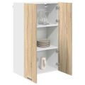 vidaXL Závesná skrinka Sonoma dub 60 x 31 x 100 cm Kompozitné drevo