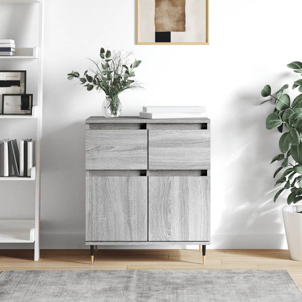 vidaXL Komoda sivý dub sonoma 60x35x70 cm spracované drevo