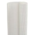 vidaXL Záhradný plot obojstranný biely 1,8x3 m PVC