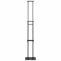 vidaXL Stánky na výstavy 2 ks Čierna 30 x 23,5 x 210 cm Oceľ