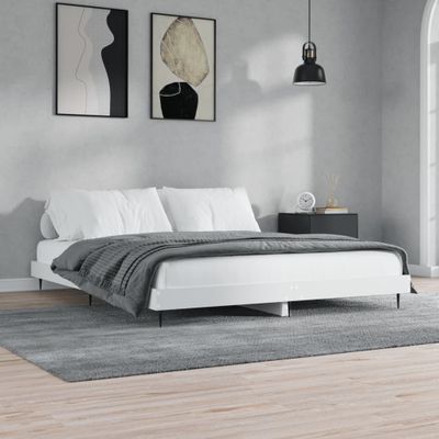 vidaXL Posteľný rám biely 1b20x200 cm kompozitné drevo