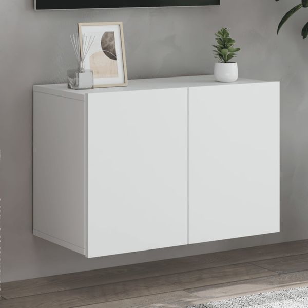 vidaXL TV skrinka nástenná biela 60x30x41 cm
