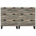 vidaXL Komoda set 2 ks Biela 120 x 33 x 75 cm Masívne mango drevo