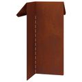vidaXL Slimáková ohrada 13,5 x 13,5 x 25 cm Poveternostne odolná oceľ