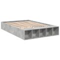 vidaXL Posteľný rám betónový sivý 120x200 cm kompozitné drevo