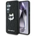 Puzdro Karl Lagerfeld HC PU Monogram Choupette Head pre Samsung Galaxy S25 čierne