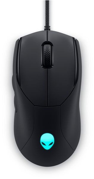 Dell Alienware AW320M/Herná/Optická/Pre pravákov/19 000 DPI/Drôtová USB/Čierna