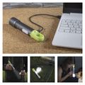 LED nabíjacie ručné kovové svietidlo, 600 lm, 1 200 mAh