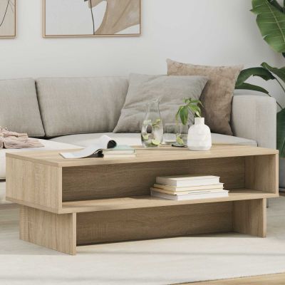 vidaXL Konferenčný stolík Sonoma dub 100 x 46 x 35 cm Kompozitné drevo
