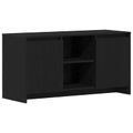 vidaXL TV skrinka 102 x 37,5 x 52,5 cm Čierny dub Kompozitné drevo