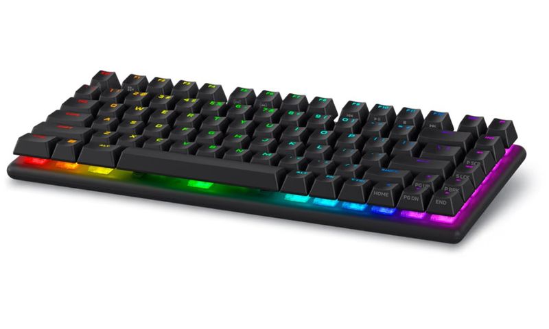 Alienware/Bezdrôtová USB + Bluetooth/IE layout/Čierna Klávesnica, herná, bezdrôtová, mechanická, RGB podsvietenie, US medzinárodná, Bluetooth, USB-C, čierna
