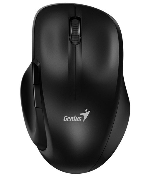 Genius 8200S/Ergonomická/Optická/Pre pravákov/1 200 DPI/Bezdrôtová USB/Čierna Myš, bezdrôtová, optická, 1200dpi, 5 tlačidiel, tichá, BlueEye senzor, USB, čierna