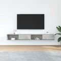 vidaXL TV skrinky 2 ks Betónovo sivá 100x31x25,5 cm Konštrukčné drevo