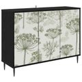 vidaXL Servírovacia skriňa GOTHA Čierny dub 102 x 33 x 76 cm