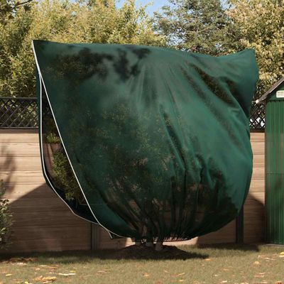 vidaXL Covers na fleece pre ochranu rastlín pred mrazom 3 pcs Zelená