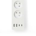 Predlžovací kábel NEDIS WIFIP313EWT SmartLife /2m/Wi-Fi/16A/3680W/4xzásuvka/