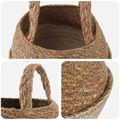 vidaXL Kvetináč s uchami 2 ks Biela Ø 22 x 20 cm 100% Morská tráva