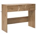 vidaXL Konzolový stôl Dub artisan 96,5 x 38 x 75 cm Kompozitné drevo