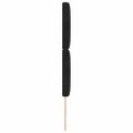 vidaXL Zadné čelo Čierny 80 cm Zamat