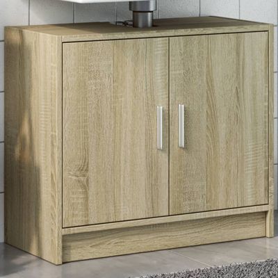 vidaXL Skrinka pod umývadlo dub sonoma 63x29x55 cm kompozitné drevo