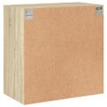 vidaXL Bočná skrinka so sklenenými dvierkami dub sonoma 68x37x68,5 cm