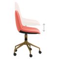 3086110 vidaXL Swivel Dining Chairs 6 pcs Pink Velvet(3x333500)
