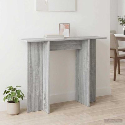 vidaXL Konzolový stôl Sivá sonoma 100 x 30 x 75 cm Kompozitné drevo