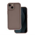 Rim TPU puzdro pre Samsung Galaxy A14 4G / A14 5G hnedé