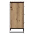vidaXL Servírovacia skriňa Remeselný dub 35,5 x 35 x 76 cm