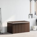 vidaXL Záhradný úložný box hnedý 129x67x65 cm