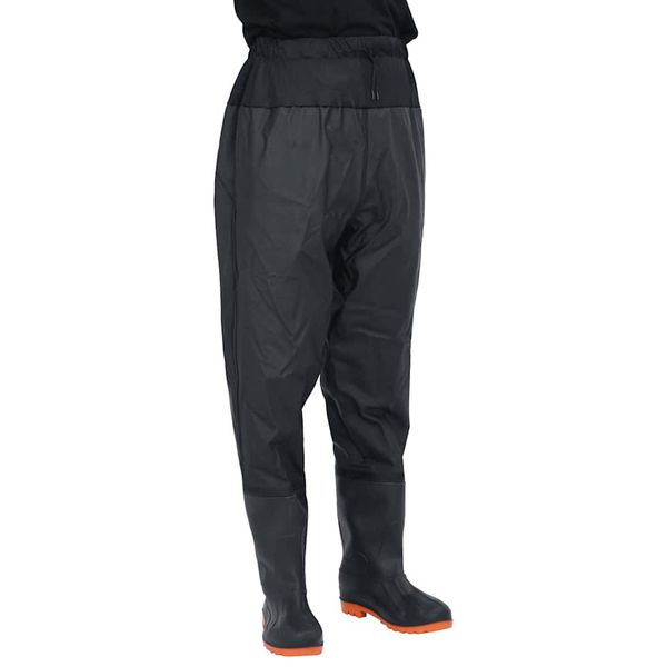 VidaXL Waist Waders s čižmami čierna veľkosť 46