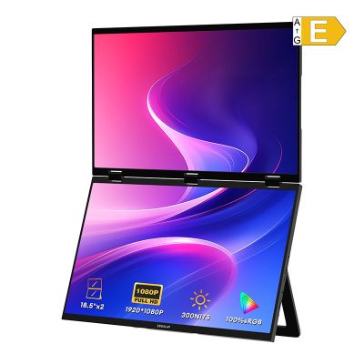 ZEUSLAP Z18W – prenosný monitor s dvoma 18-palcovými obrazovkami