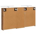 vidaXL Set kabinetov do kúpeľne 3 ks 130 x 14,5 x 70 cm