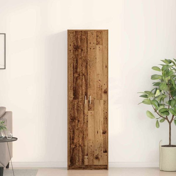 vidaXL Šatná skriňa Staré drevo 55 x 25 x 189 cm Kompozitné drevo
