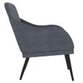 vidaXL Kreslo tmavosivé 63x76x80 cm zamat