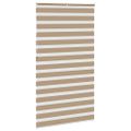 vidaXL Zebrová roleta pieskovo hnedá 120x230 cm šírka látky 115,9 cm polyester