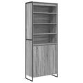 vidaXL Vysoké skrinky Sivý Sonoma 79 x 36 x 200 cm Kompozitné drevo