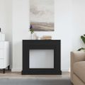 vidaXL Obloženie krbu čierne 100x30x87,5 cm kompozitné drevo
