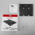 AXAGON RHD-435, kovový rámček pre 4x 2,5" alebo 2x 2,5" HDD/SSD a 1x 3,5" HDD do 5,25" pozície Rámček, interný, kovový, pre 4x 2,5" disk alebo 2x 2,5" + 1x 3,5" disk, do 5,25" pozície, čierny