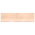vidaXL Stolová doska 220x60x(2-6) cm neošetrený dubový masív