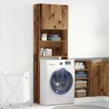 VidaXL Skrinka na práčku Old Wood 64x24x190 cm Engineered Wood