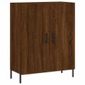vidaXL Vysoká skrinka hnedý dub 69,5x34x180 cm spracované drevo