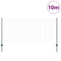 vidaXL Zvarené pletivo s podperami 10 x 1,2 m PVC potiahnutá oceľ